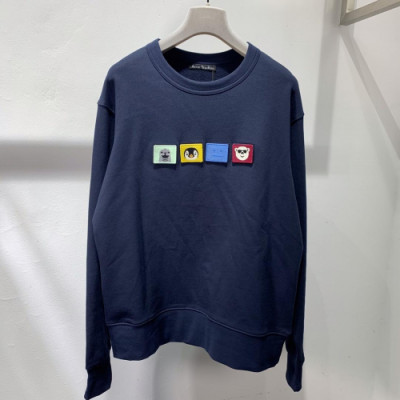 Acne 2019 Mm/Wm Logo Wolf Cotton Hood Tee - 아크네 남자 로고 울프 코튼 후드티 AcnHT0001.Size(s -xl).네이비