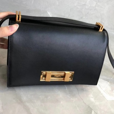 Saint Laurent 2019 Domino Shoulder Bag,24CM - 입생로랑 2019 도미노 숄더백 538791,SLB0475, 24CM,블랙