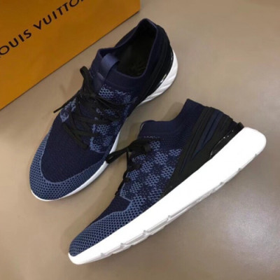 Louis vuitton 2019 Mens Initial Logo Leather Running Shoes - 루이비통 남성 이니셜 로고 레더 런닝화 Lou01204x.Size(240 - 270).네이비