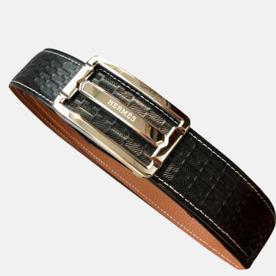 Hermes 2019 Mens Leather Belt - 에르메스 2019 남성용 레더 벨트 HERBT0064.Size(3.8cm),블랙