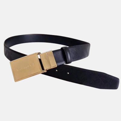 Burberry 2019 Mens Leather Belt - 버버리 2019 남성용 레더 벨트 BURBT0018.Size(3.4cm),블랙