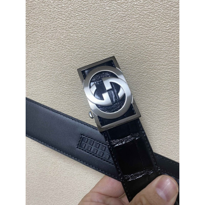 Gucci 2019 Mens Leather Belt - 구찌 2019 남성용 레더 벨트 GUBT0070.Size(3.4cm).블랙