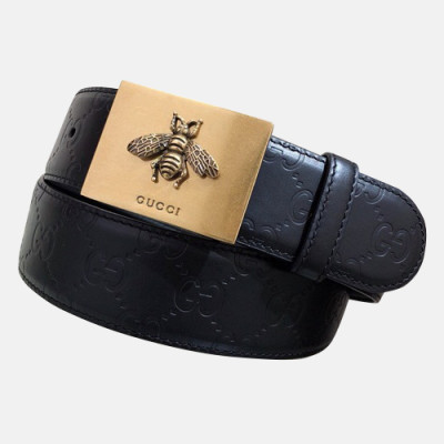 Gucci 2019 Mens Leather Belt - 구찌 2019 남성용 레더 벨트 GUBT0073.Size(4.0cm).블랙