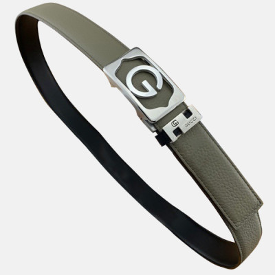 Gucci 2019 Mens Leather Belt - 구찌 2019 남성용 레더 벨트 GUBT0076.Size(3.4cm).그레이