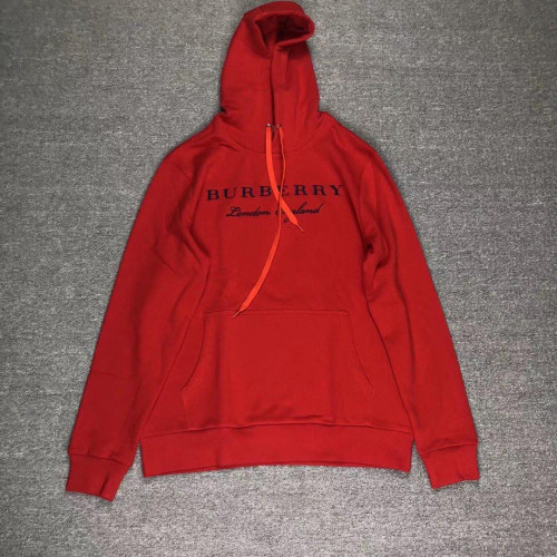 Burberry 2019 Mm/Wm Logo Wolf Cotton Hood Tee - 버버리 남자 로고 울프 코튼 후드티 BurHT0079.Size(s -xl).레드