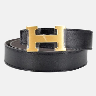 Hermes 2019 Mens Leather Belt - 에르메스 2019 남성용 레더 벨트 HERBT0071，블랙