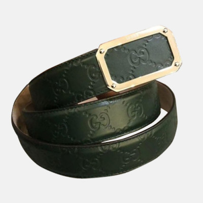 Gucci 2019 Mens Leather Belt - 구찌 2019 남성용 레더 벨트 GUBT0096,그린