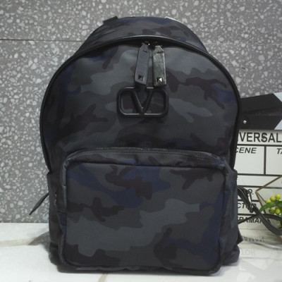 Valentino 2019 Canvas Back Pack ,35CM - 발렌티노 2019 캔버스 남여공용 백팩,VTB0736,35CM,네이비