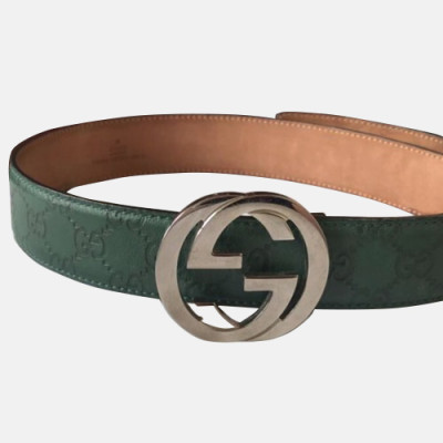 Gucci 2019 Mens Leather Belt - 구찌 2019 남성용 레더 벨트 GUBT0103,그린