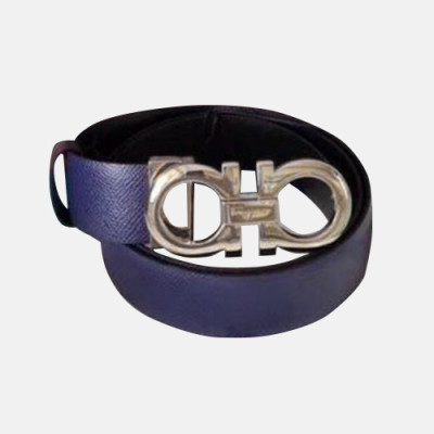 Salvatore Ferragamo 2019 Mens Leather Belt - 살바토레 페라가모 2019 남성용 레더 벨트 FERBT0031,네이비