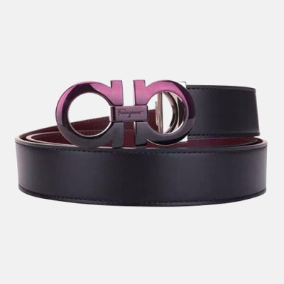 Salvatore Ferragamo 2019 Mens Leather Belt - 살바토레 페라가모 2019 남성용 레더 벨트 FERBT0036,블랙