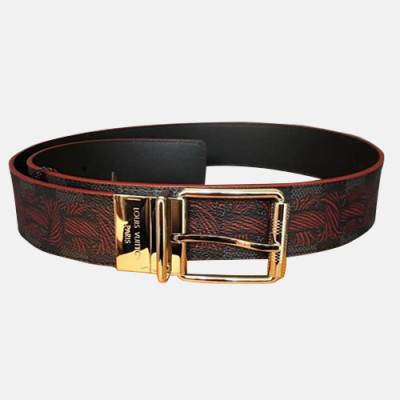 Louis vuitton 2019 Mens Leather Belt - 루이비통 2019 남성용 레더 벨트 LOUBT0094,블랙