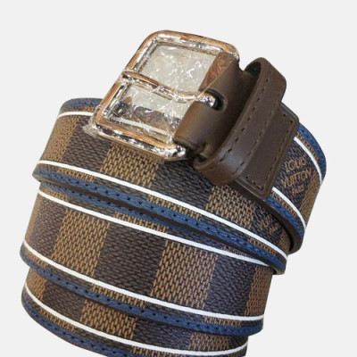 Louis vuitton 2019 Mens Leather Belt - 루이비통 2019 남성용 레더 벨트 LOUBT0095,브라운