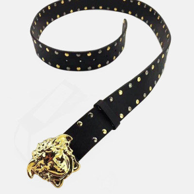 Versace 2019 Mens Leather Belt - 베르사체 2019  남성용 레더 벨트 VERBT0043,블랙