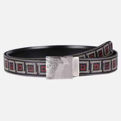 Versace 2019 Mens Leather Belt - 베르사체 2019  남성용 레더 벨트 VERBT0061,블랙