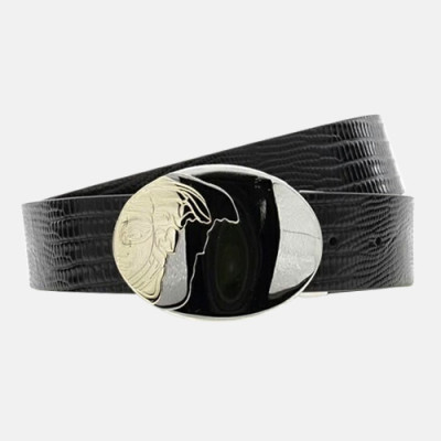 Versace 2019 Mens Leather Belt - 베르사체 2019  남성용 레더 벨트 VERBT0067,블랙