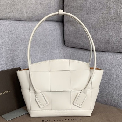 Bottega Veneta 2019 Arco Small Tote Shoulder Bag,22cm - 보테가 베네타 2019 아르코 스몰 토트 숄더백, 575943,BVB0293,22cm,화이트