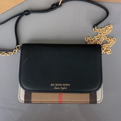 Burberry 2019 Mini Chain Shoulder Cross Bag, 19cm - 버버리 2019 여성용 미니 체인 숄더 크로스백,BURB0356,19cm,블랙