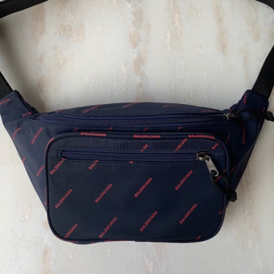 Balenciaga 2019 Canvas Hip Sack Belt Bag,31CM - 발렌시아가 2019 캔버스 남여공용 힙색 벨트백,BGB0372,31CM,네이비