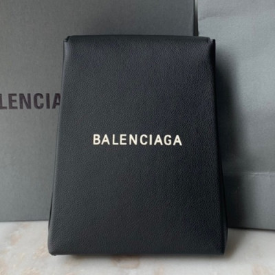 Balenciaga 2019 Leather Clutch Bag,23CM - 발렌시아가 2019 레더 클러치백,BGB0395,23CM,블랙