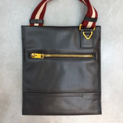 Bally 2019 Leather Shoulder Bag,28cm  - 발리 2019 레더 남성용 숄더백 BALB0045,28cm,브라운