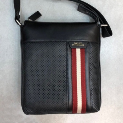 Bally 2019 Leather Shoulder Bag,27cm  - 발리 2019 레더 남성용 숄더백 BALB0060,27cm,블랙