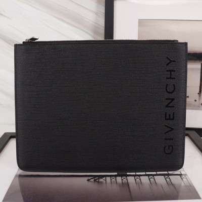 Givenchy 2019 Leather Clutch Bag,30cm - 지방시 2019 레더 남여공용 클러치백 GVB0112,30cm,블랙