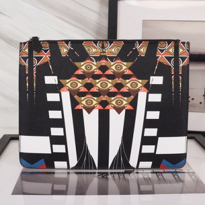 Givenchy 2019 Leather Clutch Bag,30cm - 지방시 2019 레더 남여공용 클러치백 GVB0114,30cm,블랙