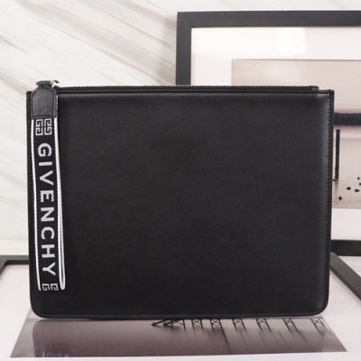 Givenchy 2019 Leather Clutch Bag,30cm - 지방시 2019 레더 남여공용 클러치백 GVB0142,30cm,블랙