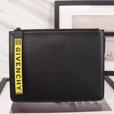 Givenchy 2019 Leather Clutch Bag,30cm - 지방시 2019 레더 남여공용 클러치백 GVB0143,30cm,블랙