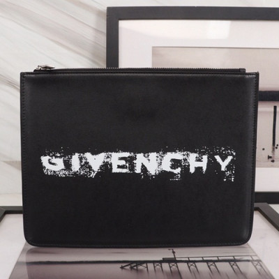 Givenchy 2019 Leather Clutch Bag,30cm - 지방시 2019 레더 남여공용 클러치백 GVB0168,30cm,블랙