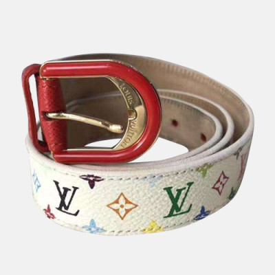 Louis vuitton 2019 Woman Leather Belt - 루이비통 2019 여성용 레더 벨트 LOUBT0128,화이트