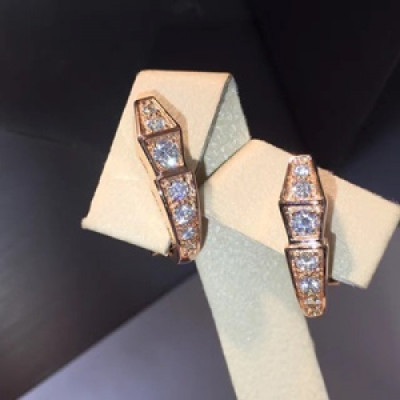 BULGARI  Yellow  Gold  Earring - 불가리 여성용 로즈 골드 귀걸이 Bul0003.