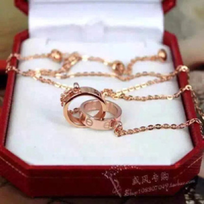 CARTIER  Choker  18k Rose Gold  - 까르띠에 여성용 목걸이 18K도금 로즈 골드CAR0014.