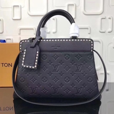 Louis Vuitton 2019 Vosges Leather Tote Shoulder Bag,33cm - 루이비통 2019 보주 레더 여성용 토트숄더백,M41491 ,LOUB1592,33cm,블랙