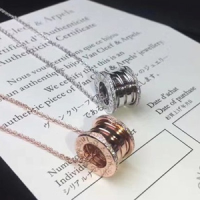 BULGARI Choker  18k White Gold/Rose Gold - 불가리 여성용  18K도금 화이트 골드/로즈 골드 목걸이 Bul0010.