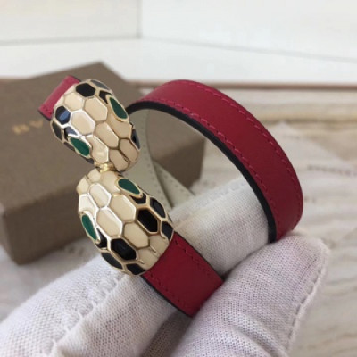 BULGARI Gold Bangle  - 불가리 여성용 팔지18k 도금  레드 팔찌 BUL0017.