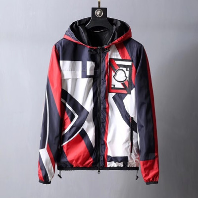 Moncler 2019 Mens Patch Logo Cajual Jacket - 몽클레어 남성 패치 로고 캐쥬얼 자켓 MONJK0008.Size(m - 3xl).레드