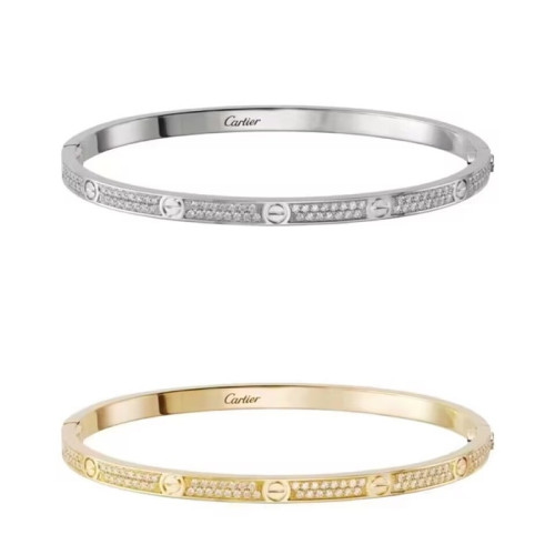CARTIER  Rose Gold/White Gold/Yellow Gold  Bangle - 까르띠에 여성용 팔지18k 도금 로즈 골드/화이트 골드/옐로우 골드 팔찌 CAR0017.