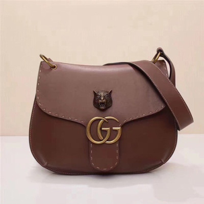 Gucci 2019 GG Marmont  Women Shoulder Bag,32CM - 구찌 2019 GG 마몬트 여성용 숄더백 409154,GUB0790,32CM,브라운