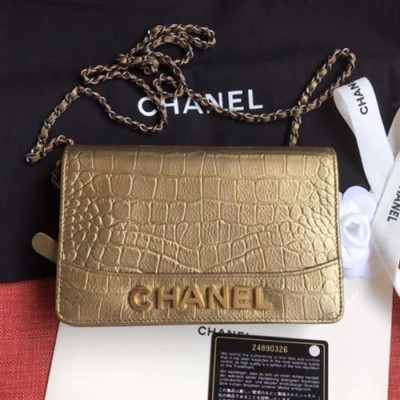 Chanel 2019 Gabrielle WOC Chain Cross Bag,19CM - 샤넬 2019 가브리엘 WOC 체인 크로스백,CHAB1096,19CM,옐로우골드