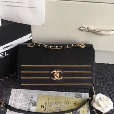 Chanel 2019  Women Flap Chain Shoulder Bag,24CM - 샤넬 2019 여성용 플랩 체인 숄더백 ,CHAB1109,24CM,블랙