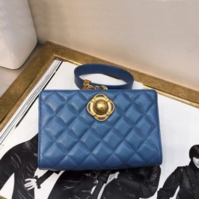 Chanel 2019  Women Mini Clutch Bag / Tote Bag,18CM - 샤넬 2019 여성용 미니 클러치백 / 토트백,CHAB1131,18CM,블루