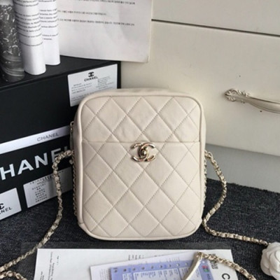 Chanel 2019  Women Camera Shoulder Bag,20CM - 샤넬 2019 여성용 카메라 숄더백 ,CHAB1153,20CM,아이보리