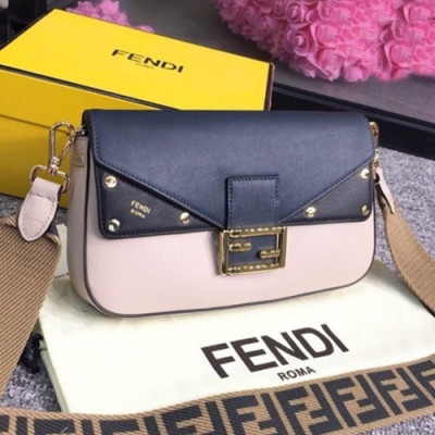 Fendi 2019 Baguette Leather Tote Shoulder Bag, 27cm - 펜디 2019 바게트 레더 토트 숄더백,FENB0454,27cm,연핑크