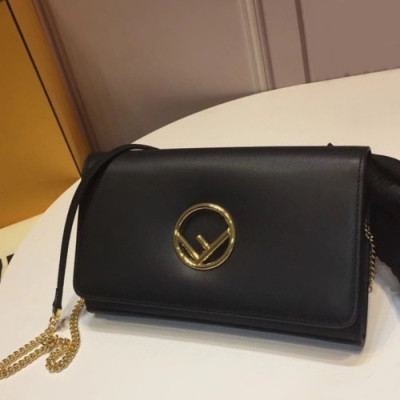 Fendi 2019 Mini Chain Shoulder Cross Bag ,22.5CM - 펜디 2019 미니 체인 숄더 크로스백 FENB0459,22.5CM,블랙