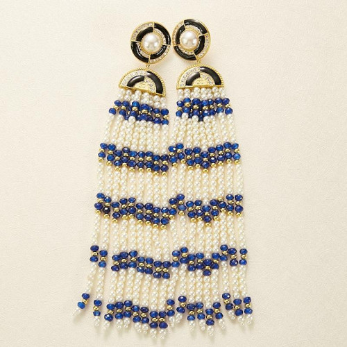 Chanel vintage  earring   - 샤넬 수술  이어링 cha0035.컬러(블루)