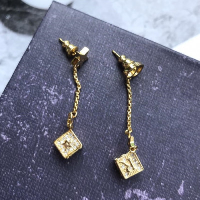 DIOR Vintage Earring  -디올 빈티지 이어링 DIO0007.(옐로우 골드)