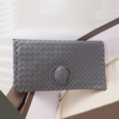 Bottega Veneta 2019 Leather Clutch Bag,27cm - 보테가 베네타 2019 레더 여성용 클러치백,BVB0301,27cm,그레이