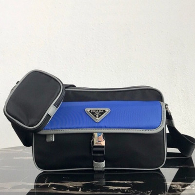 Prada 2019 Nylon Messenger Shoulder Bag,25CM - 프라다 2019 나일론 남성용 메신저 숄더백,2VH074-3,25cm,블랙